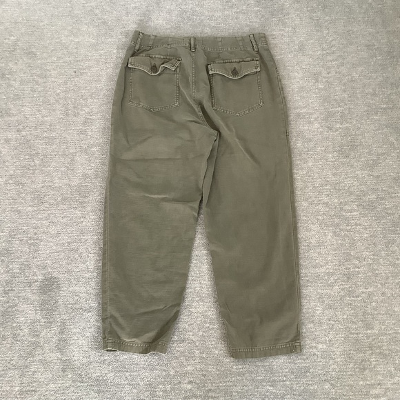 Lucky Brand Army Green Cropped Pants Sz. 8 - Picture 5 of 6